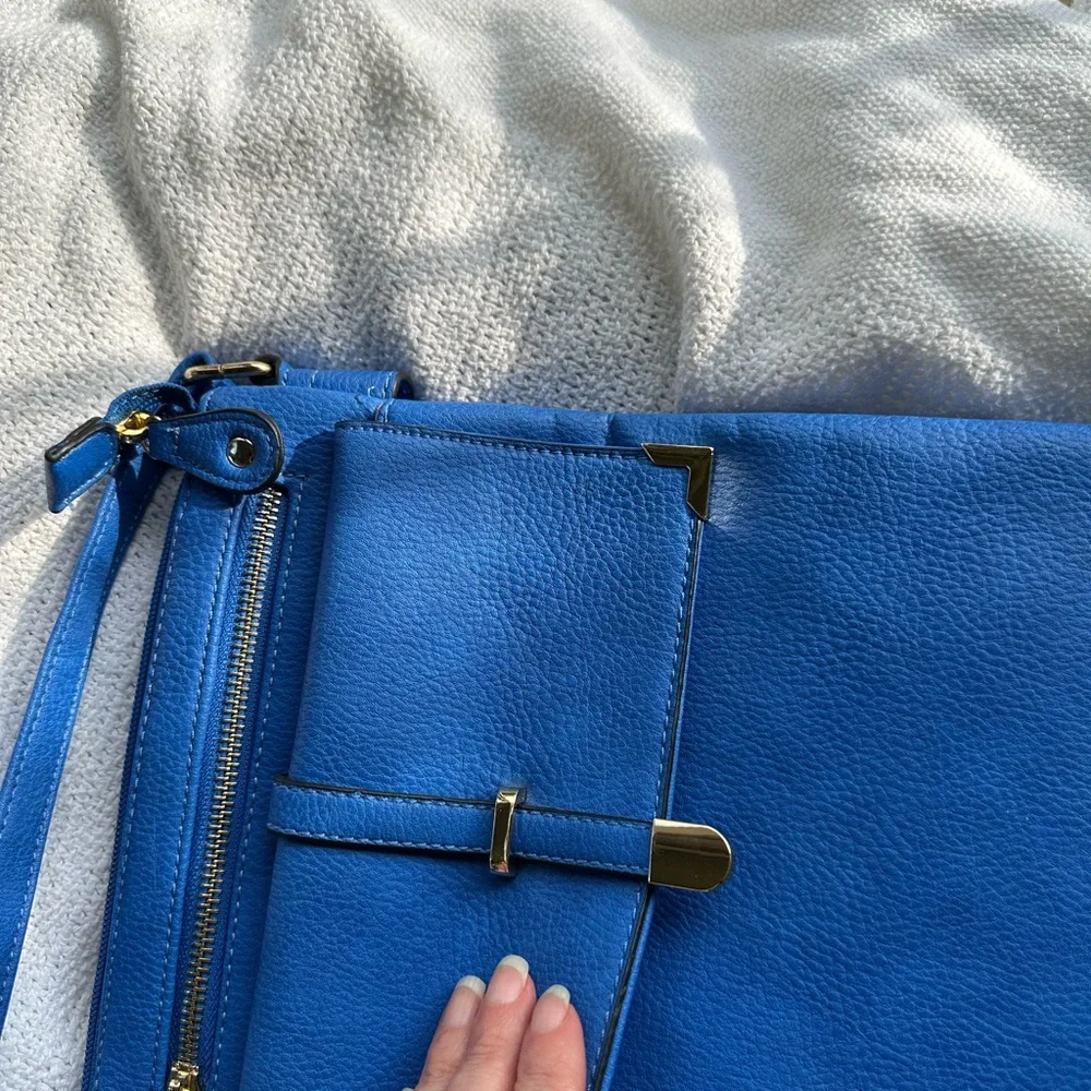 Blue purse for cross body or shoulder - Picture 4 of 6